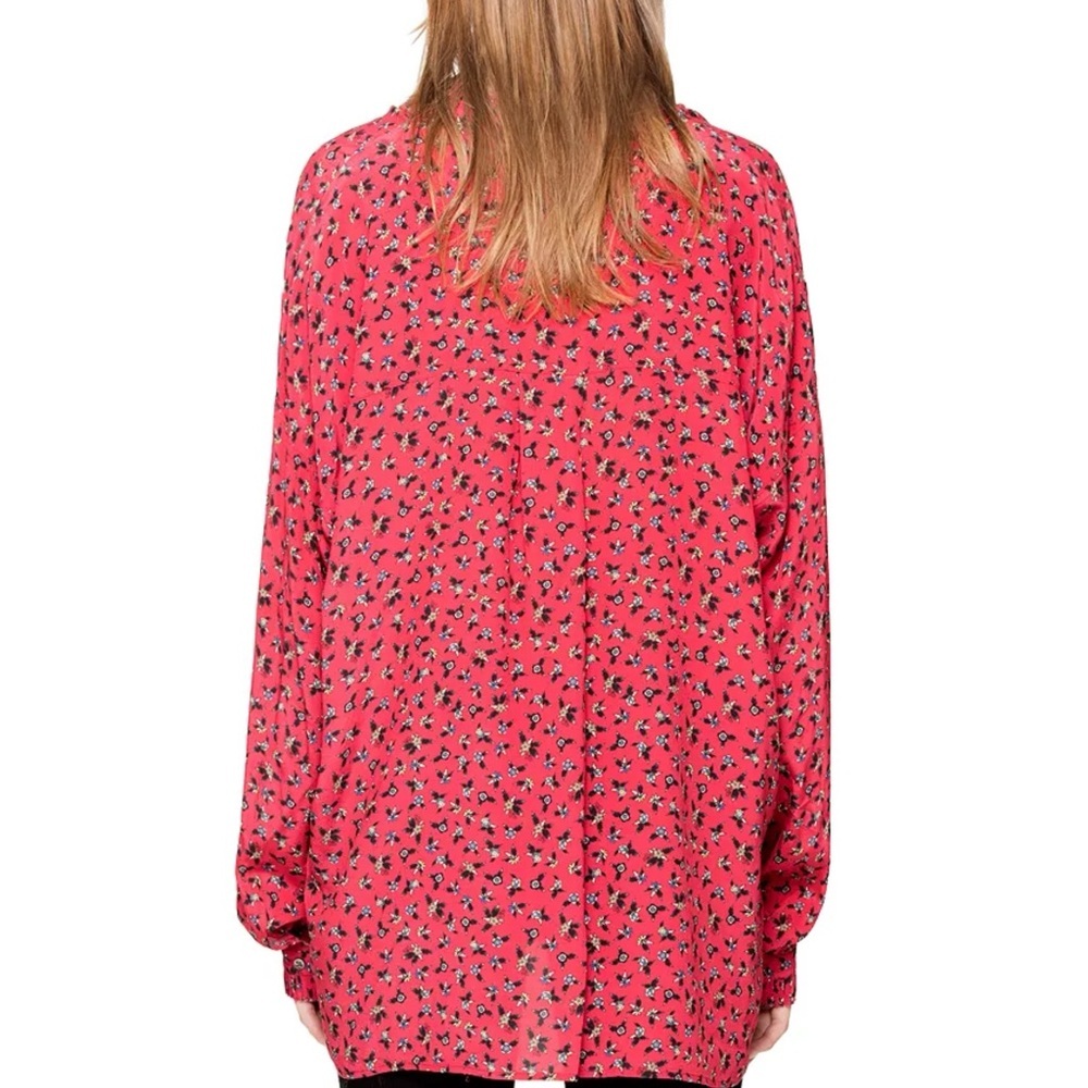 Zadig & Voltaire Tamis Liberty Floral-Print Button-Down Shirt Size M - Picture 3 of 12